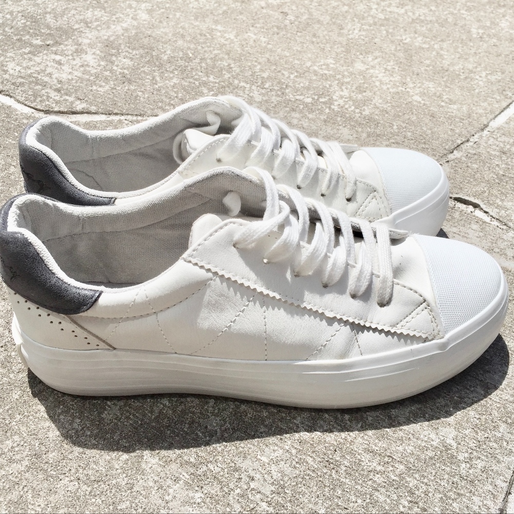 white SNEAKERS Coolway Platform Wedge 8.5